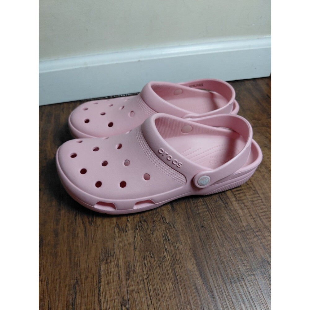 Crocs Pink Womens Size 10 Mens Size  8  Iconic Crocs Comfort Sandals